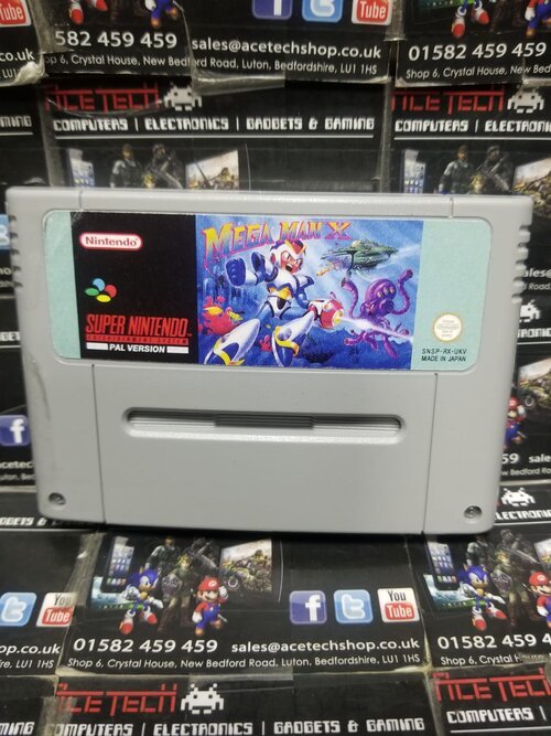 Mega Man X SNES Cartridge Game ACE TECH
